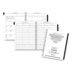 At-A-Glance Executive Weekly/Monthly Planner Refill with 15-Minute Appointments, 11 x 8.25, White Sheets, 12-Month (Jan to Dec): 2024