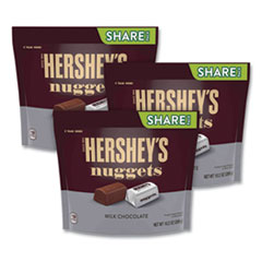 The Hershey Company Nuggets Share Pack, Milk Chocolate, 10.2 Oz Bag, 3/pack, Ships In 1-3 Business Days