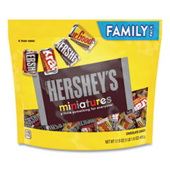 The Hershey Company Miniatures Variety Family Pack, Assorted Chocolates, 17.6 Oz Bag, Ships In 1-3 Business Days
