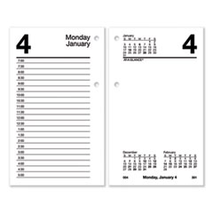 At-A-Glance Desk Calendar Refill, 3.5 x 6, White Sheets, 12-Month (Jan to Dec): 2024