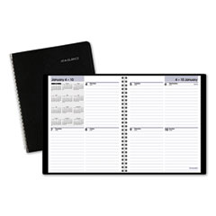 At-A-Glance DayMinder Open-Schedule Weekly Appointment Book, 8.75 x 7, Black Cover, 12-Month (Jan to Dec): 2024