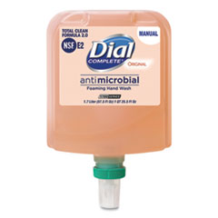 Dial Professional Antibacterial Foaming Hand Wash Refill For Dial 1700 Dispenser, Original, 1.7 L, 3/carton