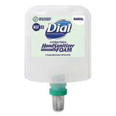 Dial Professional Antibacterial Foaming Hand Sanitizer Refill For Dial 1700 Dispenser, 1.2 L Refill, Fragrance-Free, 3/carton
