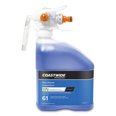 Coastwide Professional Glass Cleaner 61 Eco-Id Ammonia-Free Concentrate For Easyconnect Systems, Unscented, 101 Oz Bottle, 2/carton