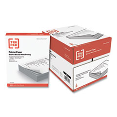 Tru Red Printer Paper, 92 Bright, 20 lb Bond Weight, 8.5 x 11, 500 Sheets/Ream, 5 Reams/Carton