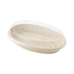 World Centric PLA Lids for Fiber Burrito Bowls, 9.7