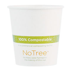World Centric Notree Paper Hot Cups, 10 Oz, Natural, 1,000/carton