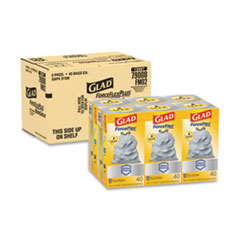 Clorox Tall Kitchen Drawstring Trash Bags, 13 Gal, 0.72 Mil, 23.75