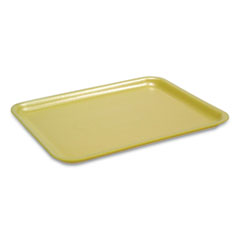 Pactiv Evergreen Corporation Supermarket Tray, #2, 8.38 x 5.88 x 1.21, Yellow, Foam, 500/Carton