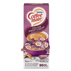 Nestle Liquid Coffee Creamer, Italian Sweet Creme, 0.38 Oz Mini Cups, 50/box