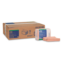 Essity Small Pack Foodservice Cloth, 1-Ply, 11.75 x 14.75, Unscented, Red with Red Stripe, 50/Poly Pack, 4 Packs/Carton