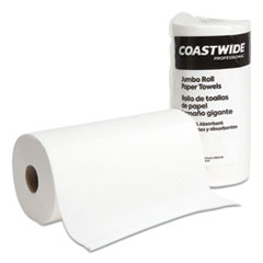 Coastwide Professional Jumbo Kitchen Roll Paper Towels, 2-Ply, 27.9 x 21.5, 250 Sheets/Roll, 12 Rolls/Carton