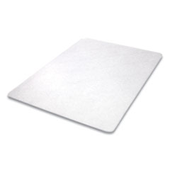 Deflecto Corporation Antimicrobial Chair Mat, Medium Pile Carpet, 60 X 46, Rectangular, Clear