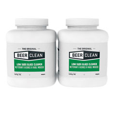 Diversey Beer Clean Glass Cleaner, Unscented, Powder, 4 Lb. Container
