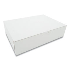 Southern Champion Tray White One-Piece Non-Window Bakery Boxes, 9 x 3 x 12, White, Paper, 100/Bundle
