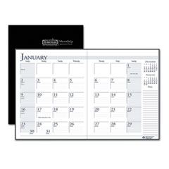 House Of Doolittle Recycled Ruled 14-Month Planner with Leatherette Cover, 10 x 7, Black Cover, 14-Month (Dec to Jan): 2023 to 2025