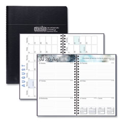 House Of Doolittle Recycled Academic Weekly/Monthly Appointment Planner, 8 x 5, Black Cover, 13-Month (Aug to Aug): 2024 to 2025