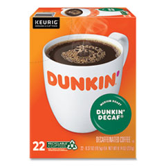 Keurig K-Cup Pods, Dunkin' Decaf, 22/box