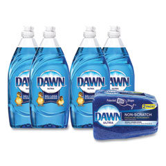 Procter & Gamble Ultra Liquid Dish Detergent, Dawn Original, 19.4 oz Bottle, 4/Carton