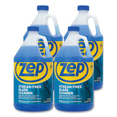 Zep Inc. Streak-Free Glass Cleaner, Pleasant Scent, 1 Gal Bottle, 4/carton