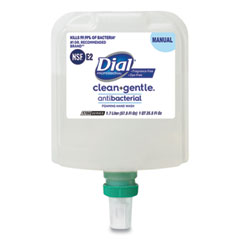 Dial Professional Clean+gentle Antibacterial Foaming Hand Wash Refill For Dial 1700 Dispenser, Fragrance Free, 1.7 L, 3/carton