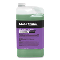 Coastwide Professional Virustat Dc Plus Disinfectant-Cleaner Concentrate For Expressmix Systems, Lemon Scent, 3.25 L Bottle, 2/carton