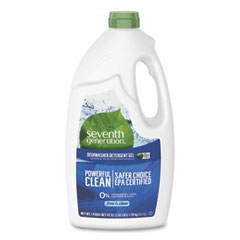Seventh Generation Natural Automatic Dishwasher Gel, Free And Clear/unscented, 42 Oz Bottle, 6/carton