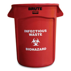 Rubbermaid Vented Round Brute Container, 
