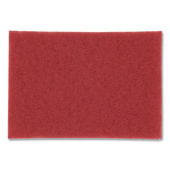 3M Low-Speed Buffer Floor Pads 5100, 12 X 18, Red, 20/carton