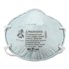 3M Particulate Respirator 8246, R95, Standard Size, 120/Carton