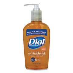 Dial Professional Gold Antibacterial Liquid Hand Soap, Floral, 7.5 Oz Pump, 12/carton