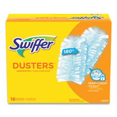 Procter & Gamble Dusters Refill, Fiber Bristle, Light Blue, 18/box