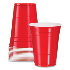 Dart Solo Party Plastic Cold Drink Cups, 16 Oz, Red, 288/carton