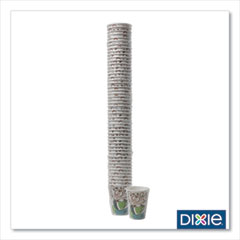 Dixie Food Service Perfectouch Hot Cups, 8 Oz, Coffee Haze Design, Individually Wrapped, 50/sleeve, 20 Sleeves/carton