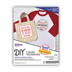 Avery Products Corporation Fabric Transfers, 8.5 X 11, White, 5/Pack
