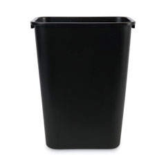Boardwalk Soft-Sided Wastebasket, 41 Qt, Plastic, Black