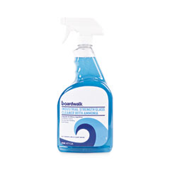 Boardwalk Industrial Strength Glass Cleaner With Ammonia, 32 Oz Trigger Spray Bottle