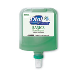 Dial Professional Basics Hypoallergenic Foaming Hand Wash Refill For Dial 1700 Dispenser, Honeysuckle, With Vitamin E, 1.7 L, 3/carton