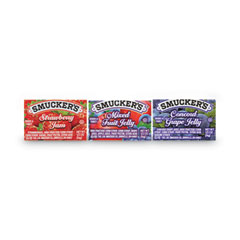 J.M. Smucker Co. Smucker's Jam Assortment, Single Serving Packs, 0.5 Oz, 200/carton