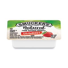 J.M. Smucker Co. Smuckers 1/2 Ounce Natural Jam, 0.5 Oz Container, Strawberry, 200/carton