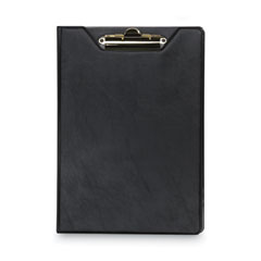 Samsill Corporation Value Padfolio, Heavyweight Sealed Vinyl, Brass Clip, Inside Front Pocket, Black