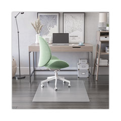 Deflecto Corporation Antimicrobial Chair Mat, Rectangular, 45 X 53, Clear