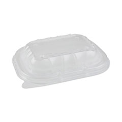 Pactiv Evergreen Corporation EarthChoice Entree2Go Takeout Container Vented Lid, 5.65 x 4.25 x 0.93, Clear, Plastic, 600/Carton