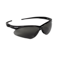 Kimberly Clark V30 Nemesis Safety Glasses, Black Frame, Smoke Anti-Fog Lens