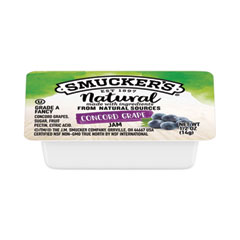 J.M. Smucker Co. Smuckers 1/2 Ounce Natural Jam, 0.5 oz Container, Concord Grape, 200/Carton
