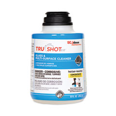 SC Johnson TruShot 2.0 Glass and Multisurface Cleaner, Clean Fresh Scent, 10 oz Cartridge, 4/Carton