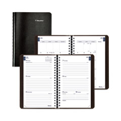 Rediform Office Products Academic Weekly/Monthly Planner, 8 x 5, Black Cover, 13-Month (Jul to Aug): 2024 to 2025