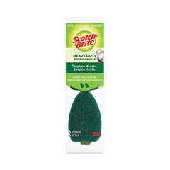 3M Soap-Dispensing Dishwand Sponge Refills, 2.9 X 2.2, Green, 2/pack