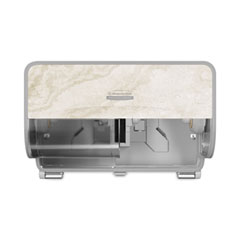 Kimberly Clark ICON Coreless Standard Roll Toilet Paper Dispenser, 8.43 x 13 x 7.25. Warm Marble