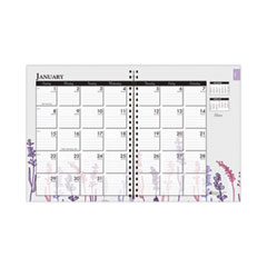 House Of Doolittle Recycled WildFlower Weekly/Monthly Planner, WildFlower Artwork, 11 x 8.5, Gray/White/Purple Cover, 12-Month (Jan-Dec): 2024